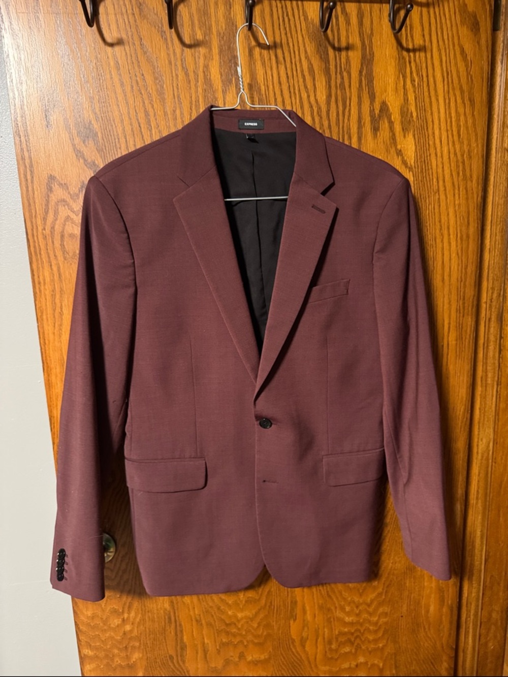 Express Men's Burgundy Sport Coat Blazer